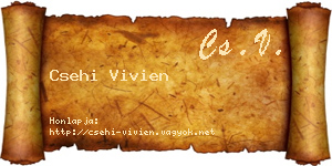 Csehi Vivien névjegykártya